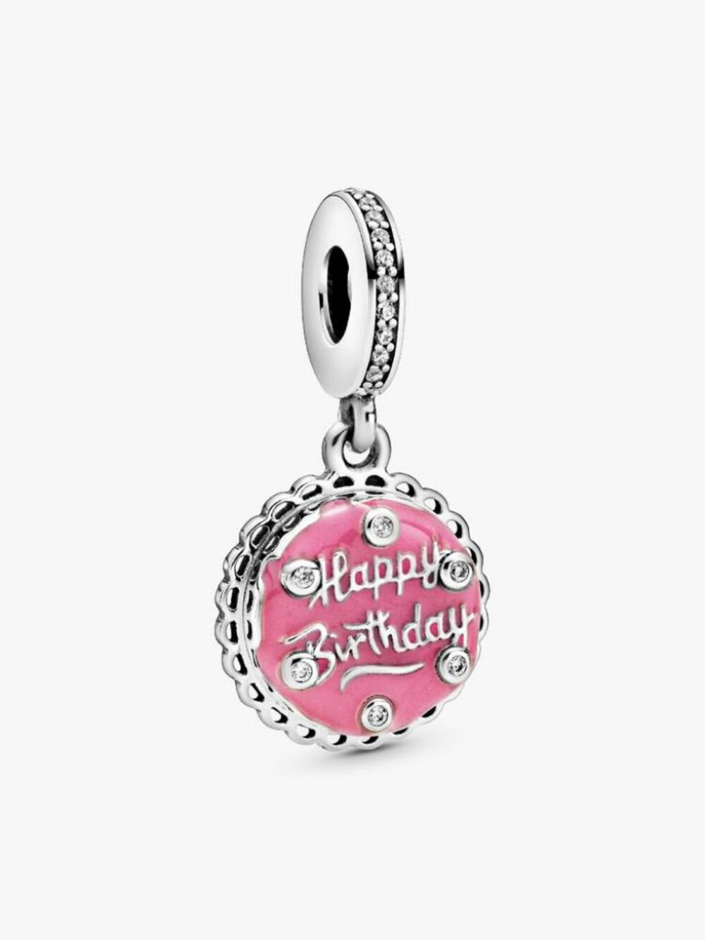 Pandora Pink Birthday Cake Dangle Charm